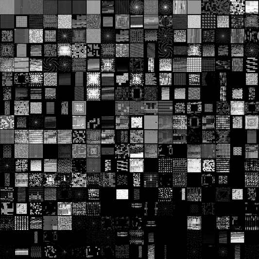 Asemic square asset bundle / 436 loops