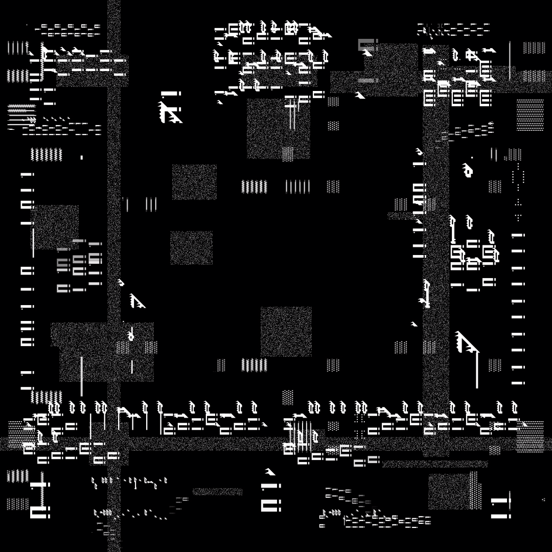 Square overlay alpha asemic asset pack / 41 loops