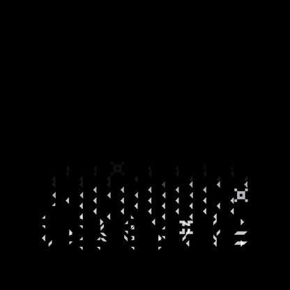 Square overlay alpha asemic asset pack / 41 loops