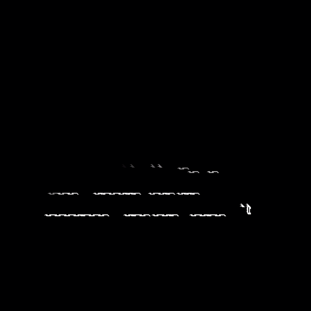 Square overlay alpha asemic asset pack / 41 loops