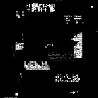 Square overlay alpha asemic asset pack / 41 loops
