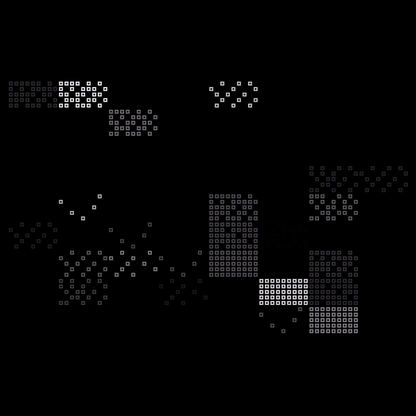 Square overlay alpha asemic asset pack / 41 loops