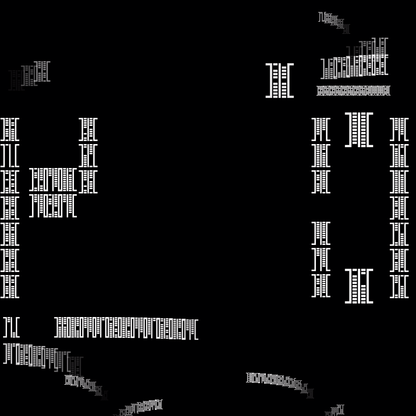 Square overlay alpha asemic asset pack / 41 loops