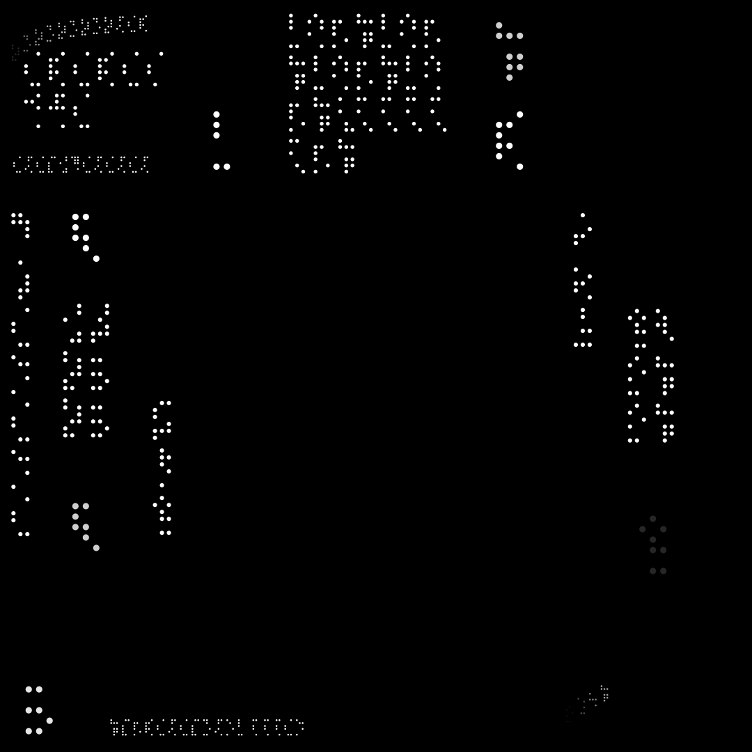 Square overlay alpha asemic asset pack / 41 loops