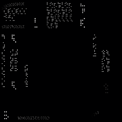 Square overlay alpha asemic asset pack / 41 loops