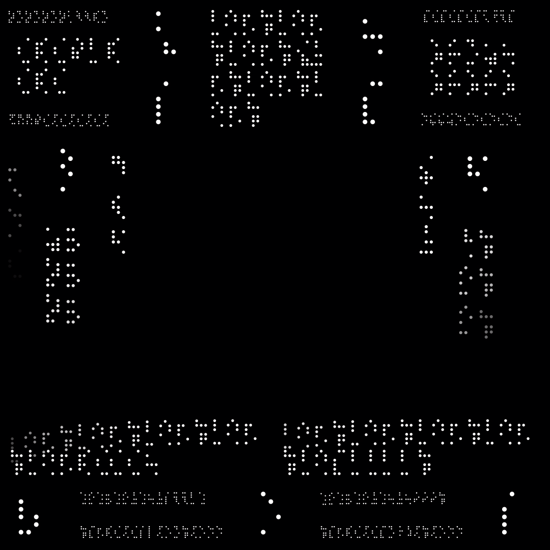 Square overlay alpha asemic asset pack / 41 loops