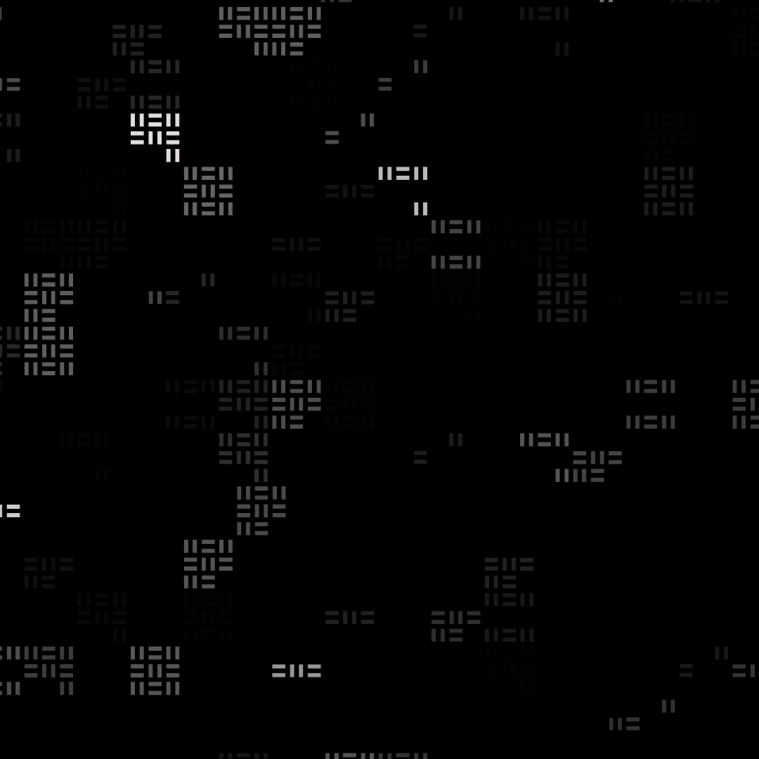 Square overlay alpha asemic asset pack / 41 loops