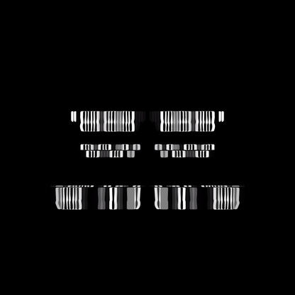 Square overlay alpha asemic asset pack / 41 loops