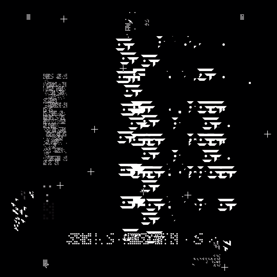 Square overlay alpha asemic asset pack / 41 loops