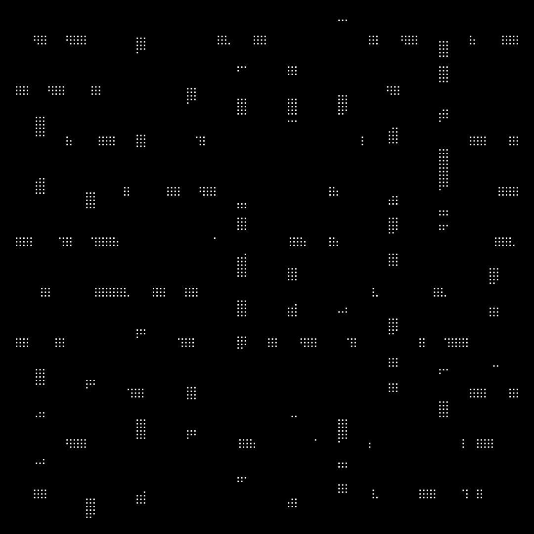 Square overlay alpha asemic asset pack / 41 loops