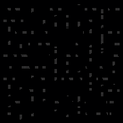 Square overlay alpha asemic asset pack / 41 loops