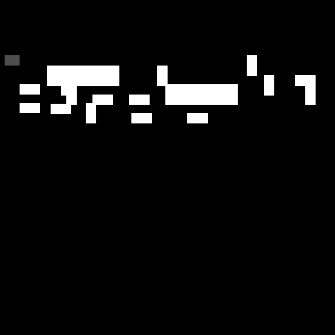 Square overlay alpha asemic asset pack / 41 loops