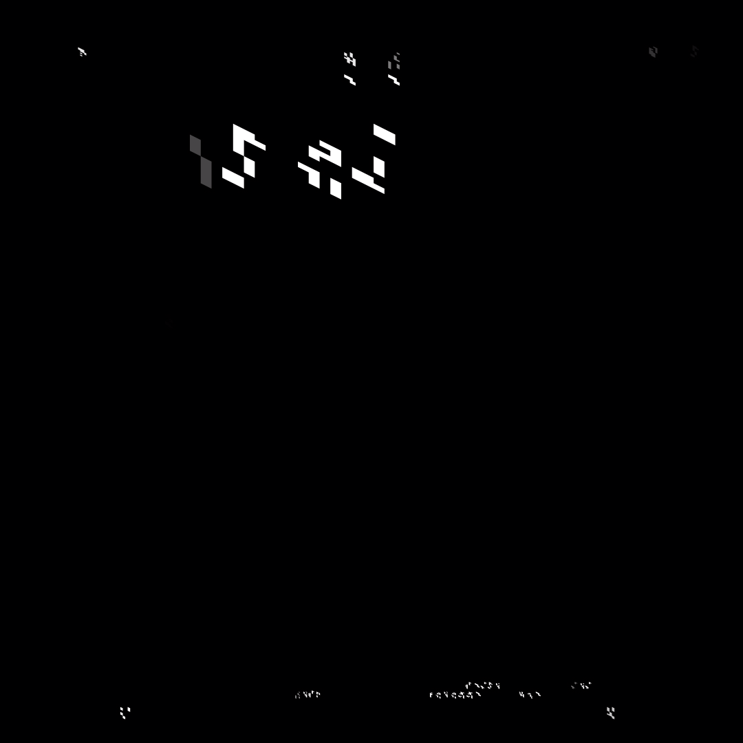 Beta square overlay asemic asset pack / 47 loops