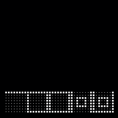 Beta square overlay asemic asset pack / 47 loops