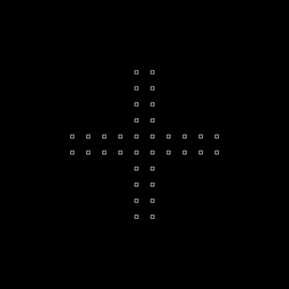 Beta square overlay asemic asset pack / 47 loops