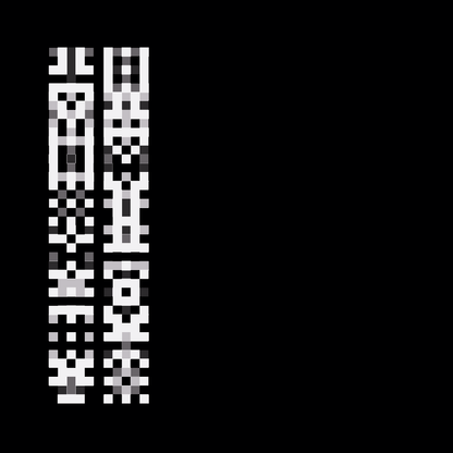 Beta square overlay asemic asset pack / 47 loops