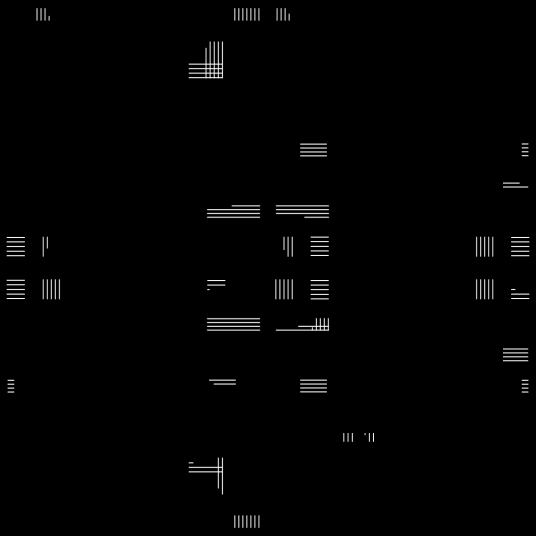 Beta square overlay asemic asset pack / 47 loops