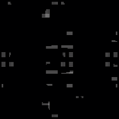 Beta square overlay asemic asset pack / 47 loops