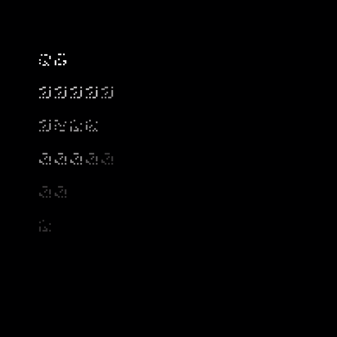 Beta square overlay asemic asset pack / 47 loops