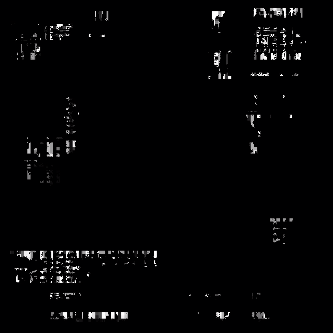 Beta square overlay asemic asset pack / 47 loops