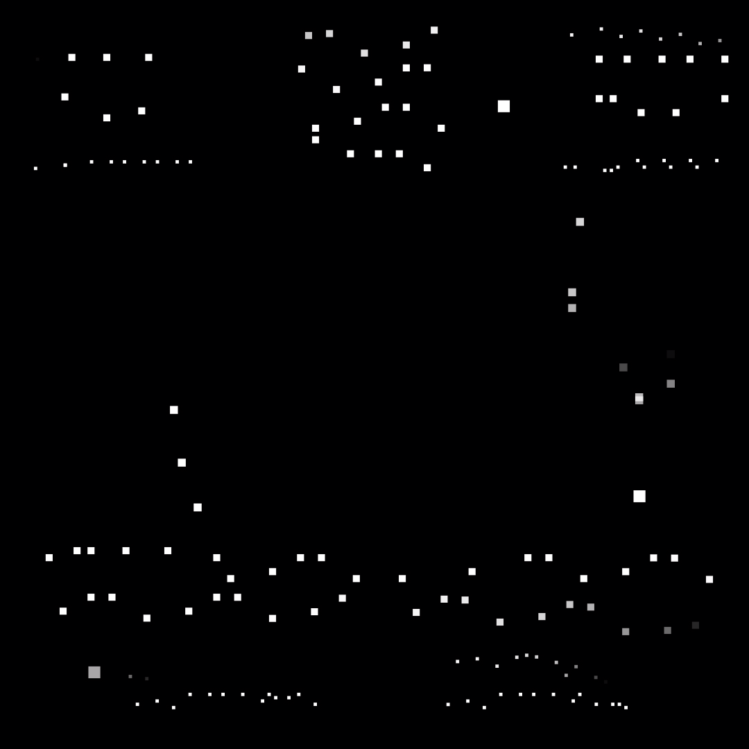 Beta square overlay asemic asset pack / 47 loops