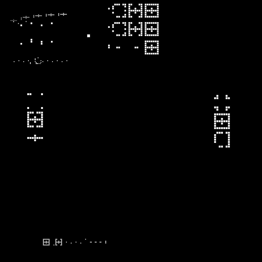 Beta square overlay asemic asset pack / 47 loops