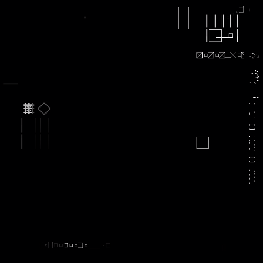 Beta square overlay asemic asset pack / 47 loops