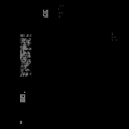 Beta square overlay asemic asset pack / 47 loops