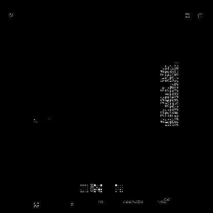 Beta square overlay asemic asset pack / 47 loops