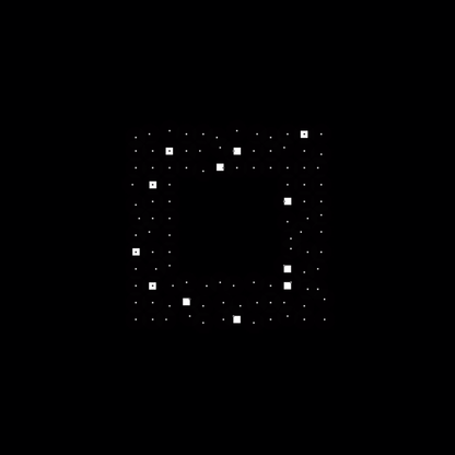 Beta square overlay asemic asset pack / 47 loops