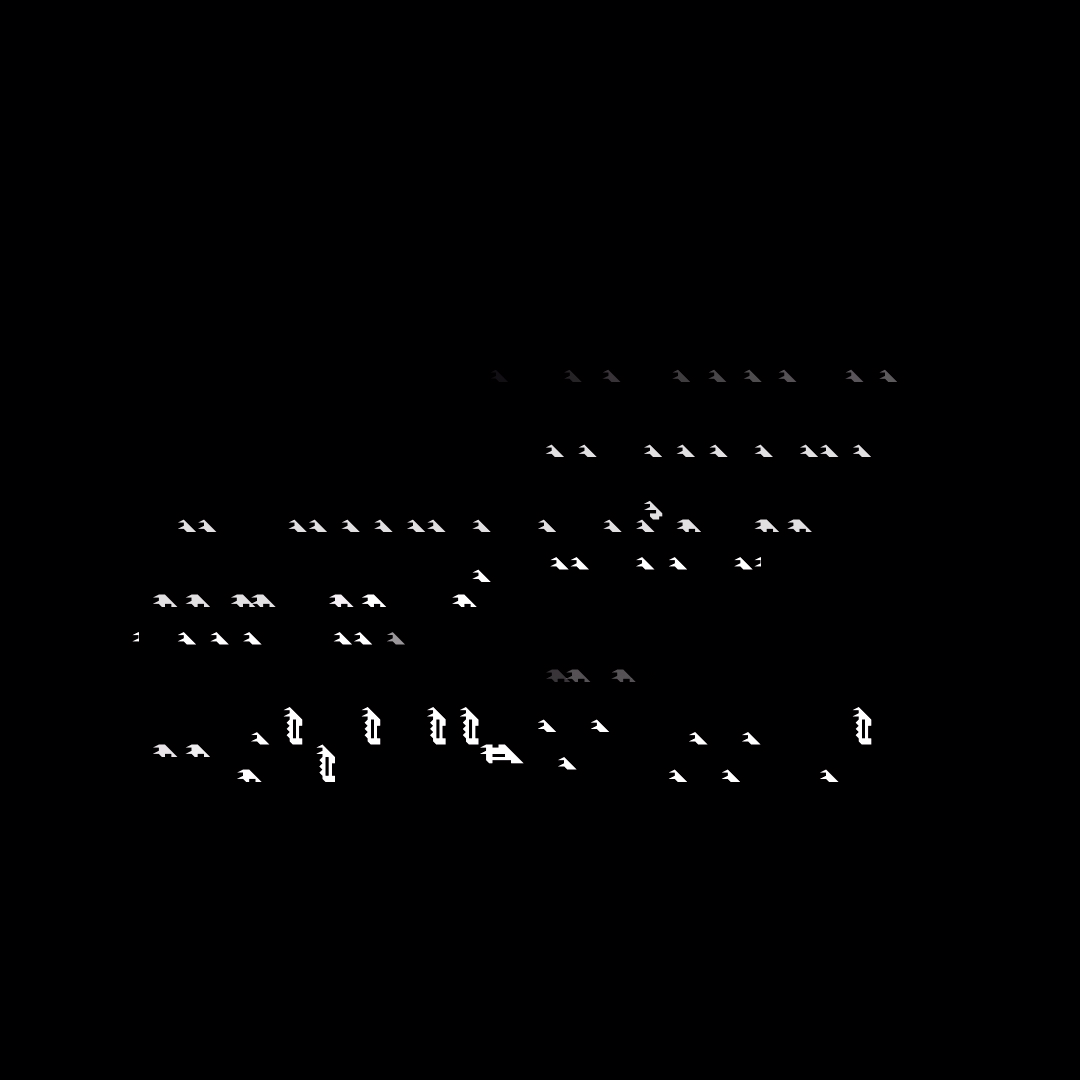 Beta square overlay asemic asset pack / 47 loops