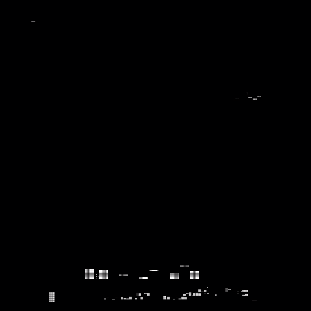 Gamma square overlay asemic asset pack / 52 loops