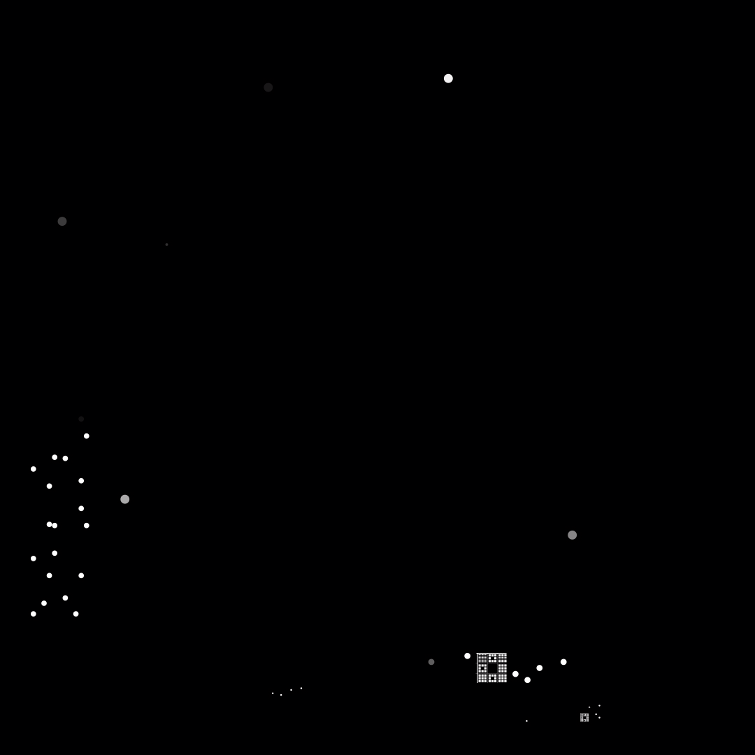 Gamma square overlay asemic asset pack / 52 loops