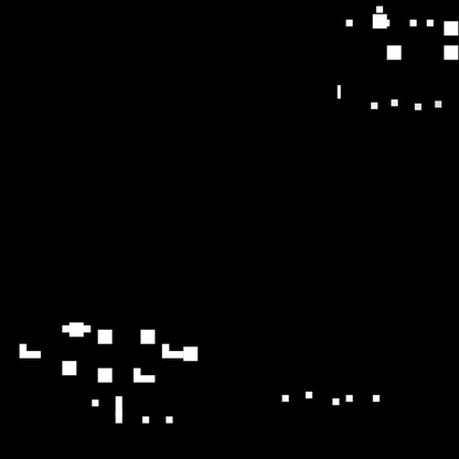 Gamma square overlay asemic asset pack / 52 loops