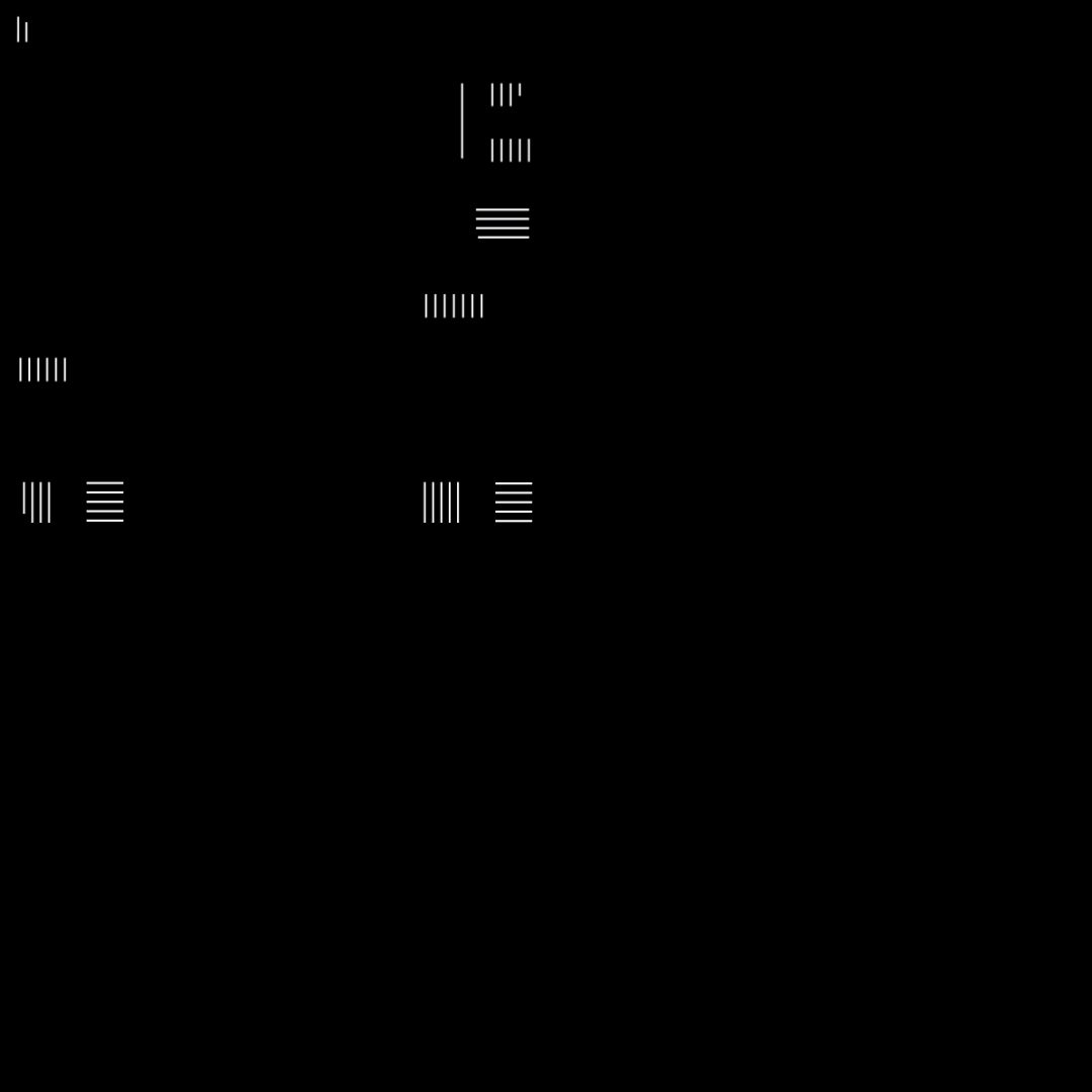 Gamma square overlay asemic asset pack / 52 loops