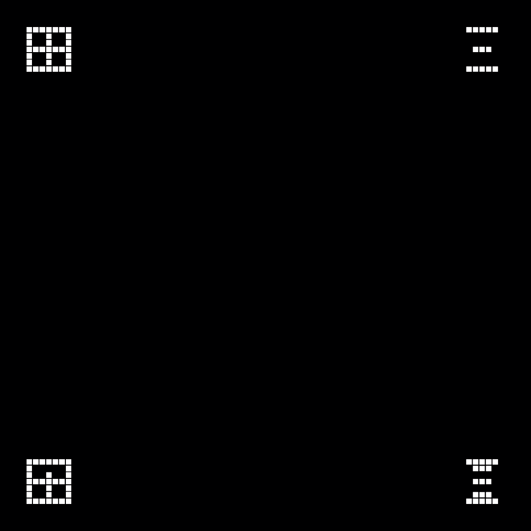 Gamma square overlay asemic asset pack / 52 loops