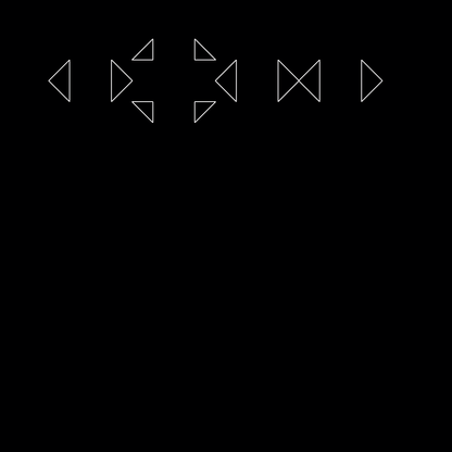 Gamma square overlay asemic asset pack / 52 loops