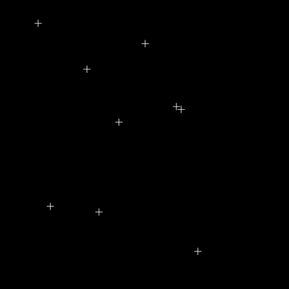 Gamma square overlay asemic asset pack / 52 loops