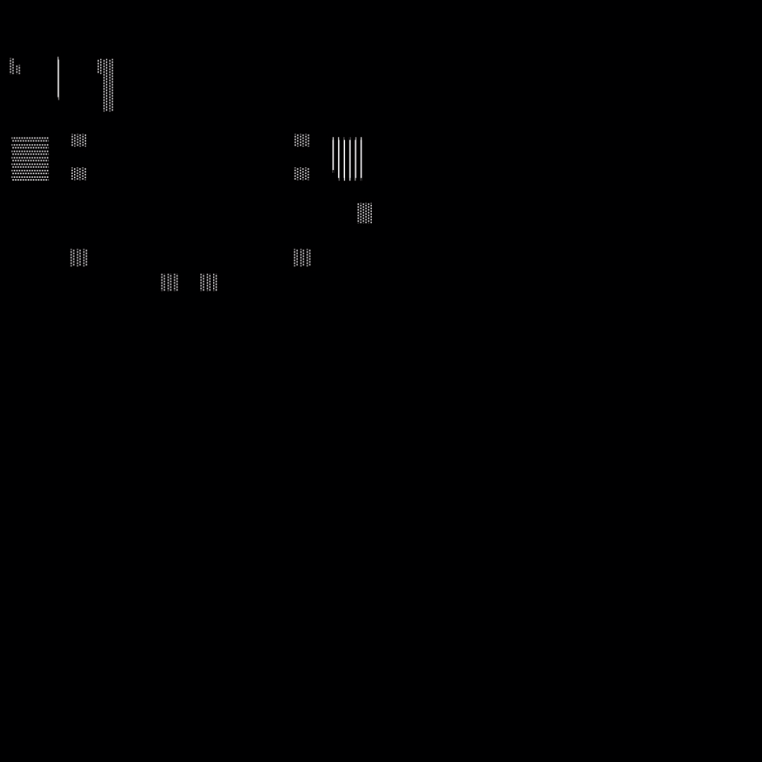 Gamma square overlay asemic asset pack / 52 loops