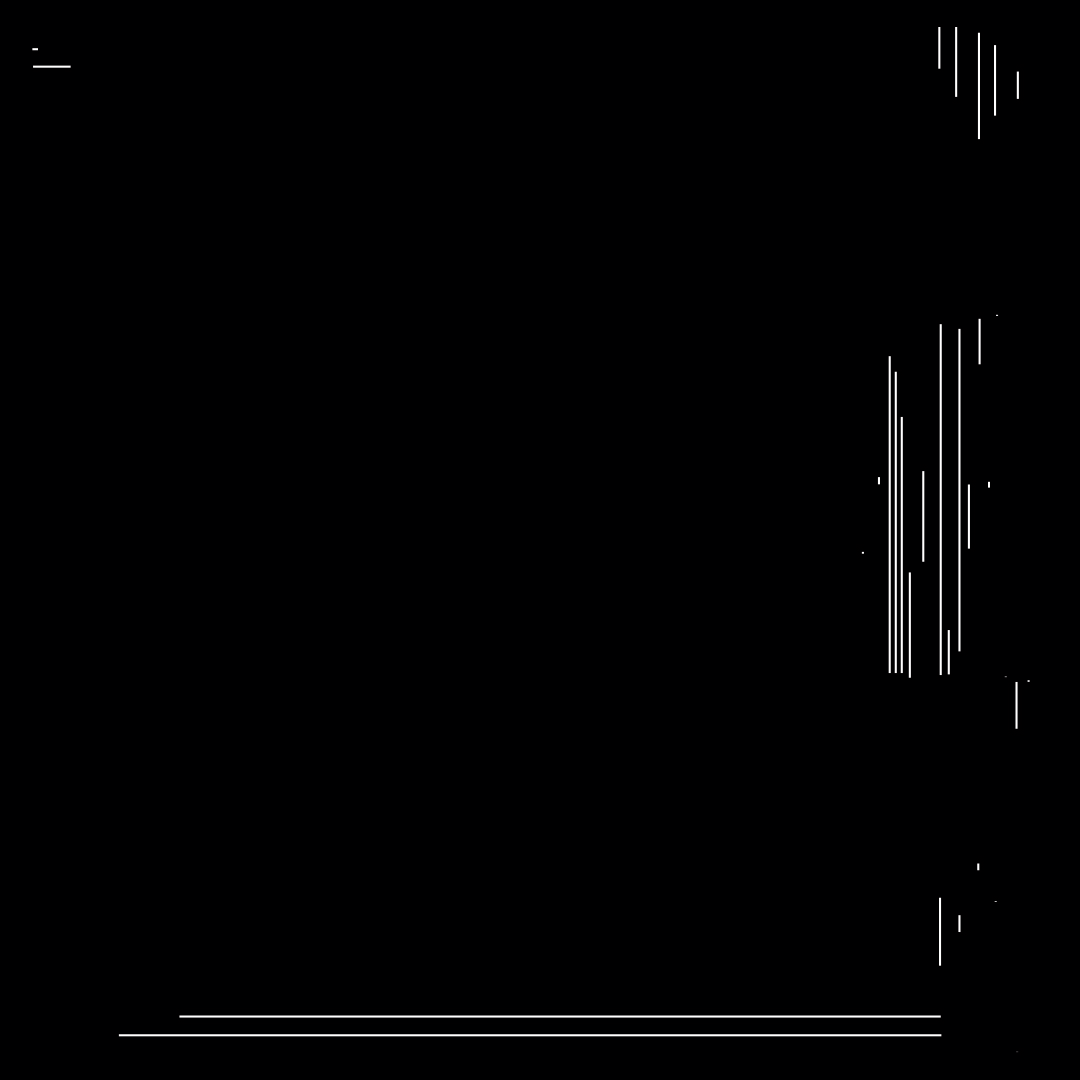 Gamma square overlay asemic asset pack / 52 loops