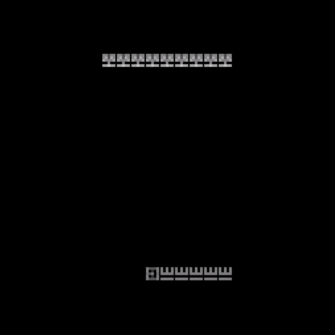 Gamma square overlay asemic asset pack / 52 loops