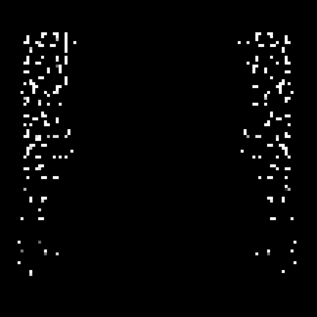 Gamma square overlay asemic asset pack / 52 loops