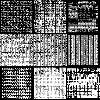 Lambda asemic square pattern asset pack / 10 loops