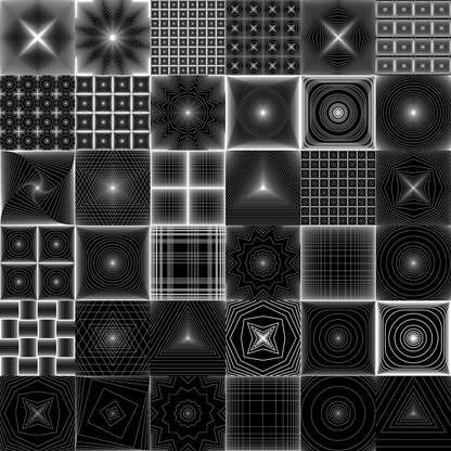 Square pattern asset bundle / 64 loops