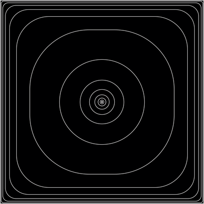 Circular square pattern asset pack / 13 loops