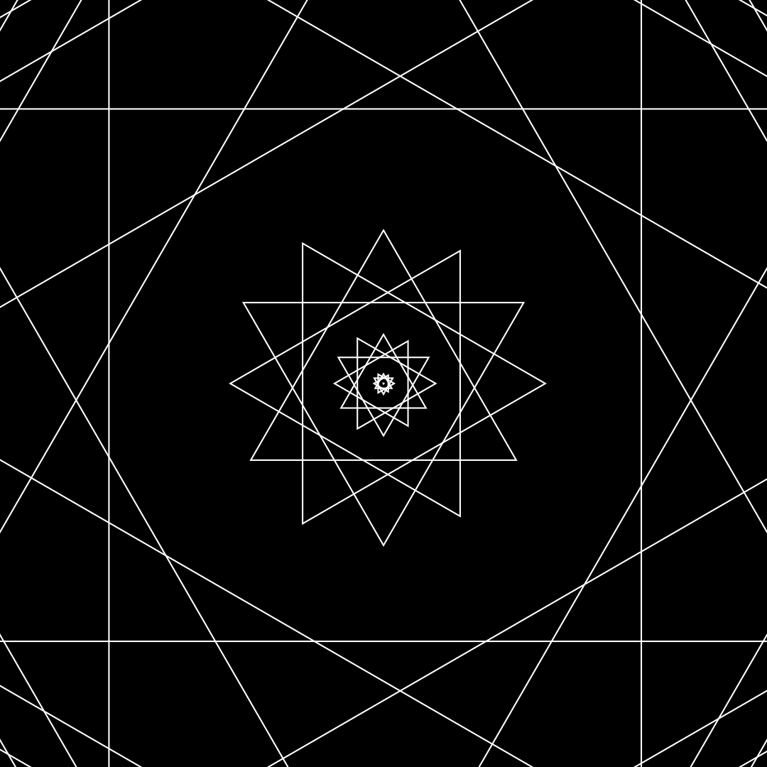 Geometric square pattern asset pack / 22 loops