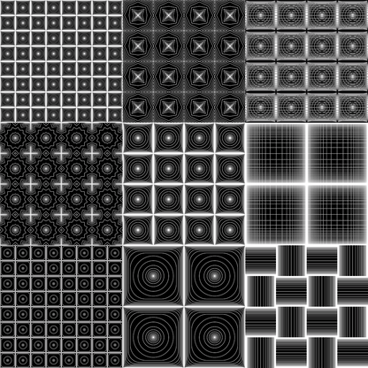 Grid square pattern asset pack / 10 loops