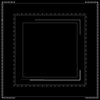Linear square pattern asset pack / 18 loops