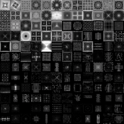 Hybrid square pattern asset bundle / 223 loops