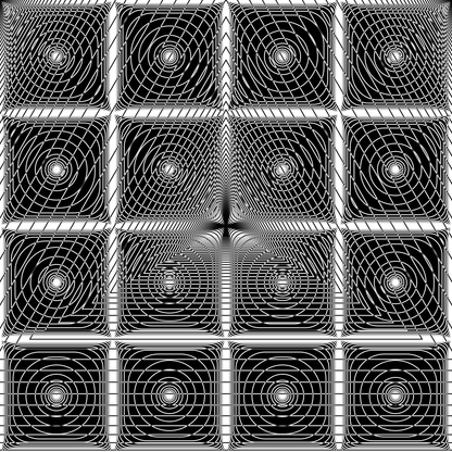 Alpha hybrid square pattern asset pack / 40 loops